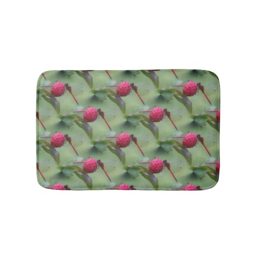 Tapis De Bain Motif animal de libellules rouges (Devant)