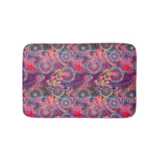 Tapis De Bain Motif animal de style ethnique (Devant)