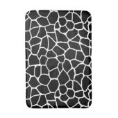 Tapis De Bain Motif animal d'impression noir et blanc de girafe (Devant (Vertical))