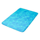 Tapis De Bain Motif Aqua Avec Réflexion Vagues (Angle)