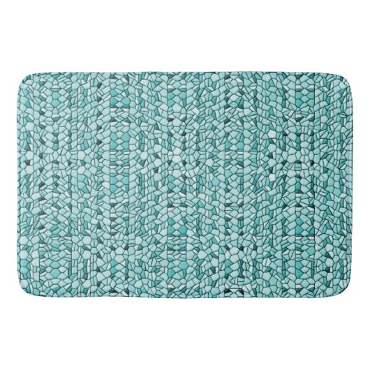 Tapis De Bain Motif Aqua Mosaic (Devant)