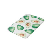 Tapis De Bain Motif Aquarelle Avocado (Angle)