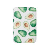 Tapis De Bain Motif Aquarelle Avocado (Devant (Vertical))