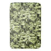 Tapis De Bain Motif aquarelle en vert Abstrait contemporain (devant Vertical)