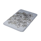 Tapis De Bain Motif Aquarelle Noir et Blanc (Angle)