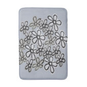 Tapis De Bain Motif Aquarelle Noir et Blanc (Devant (Vertical))