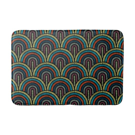 Tapis De Bain Motif Arc Broderie Rétro (Devant)
