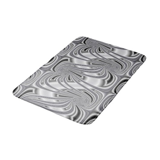 Tapis De Bain Motif argenté (Angle)