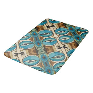 Tapis De Bain Motif Art Déco Abstrait Eyes