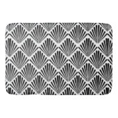Tapis De Bain Motif Art déco noir et blanc (Devant)