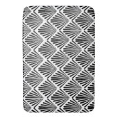 Tapis De Bain Motif Art déco noir et blanc (devant Vertical)