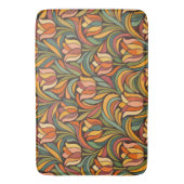 Tapis De Bain Motif Art nouveau floral rétro Décoratif (devant Vertical)