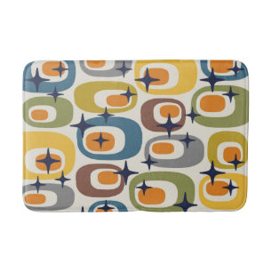 Tapis De Bain Motif atomique moderne du milieu du siècle