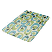 Tapis De Bain Motif atomique moderne du milieu du siècle (Angle)