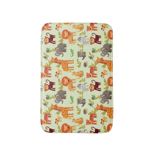 Tapis De Bain Motif Avec Animaux De Cartoon (Devant (Vertical))