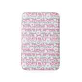 Tapis De Bain Motif avec des coeurs et des fleurs (Devant (Vertical))