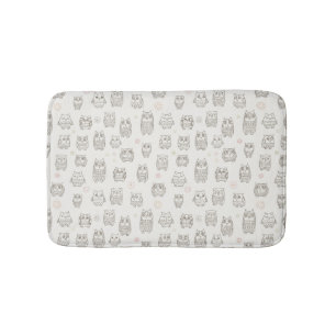 Tapis De Bain Motif avec des hiboux