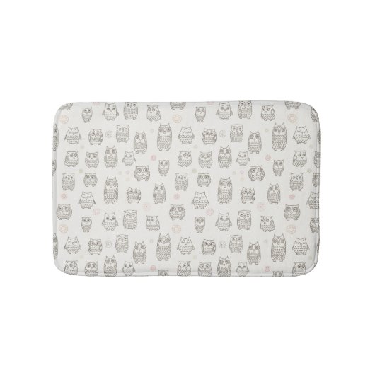 Tapis De Bain Motif avec des hiboux (Devant)