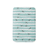 Tapis De Bain Motif avec des oiseaux et des arbres (Devant (Vertical))