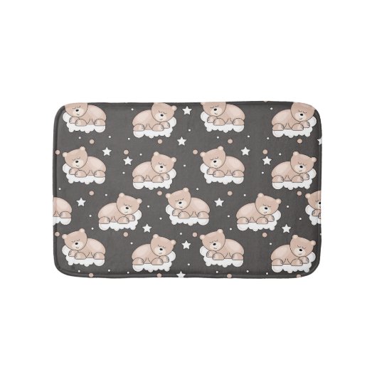 Tapis De Bain motif avec le petit sommeil d'ours (Devant)