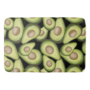 Tapis De Bain Motif Avocado de légumes frais et gourmet