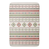 Tapis De Bain Motif Aztec Rust Green Blk Crm Mixed Motifs (V) (devant Vertical)
