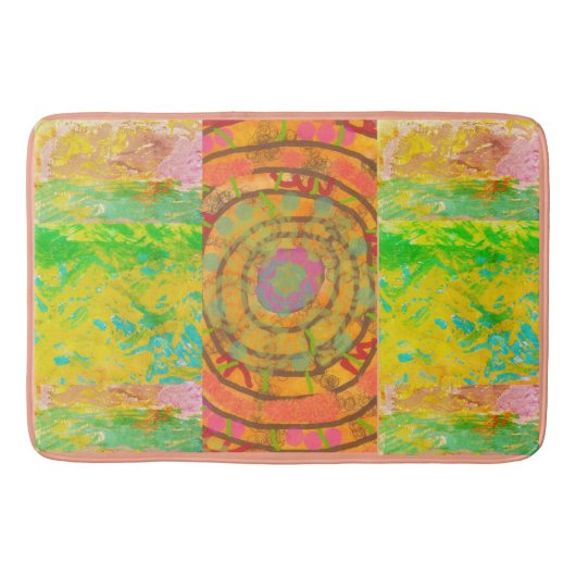 Tapis de Bain - Motif Aztèque (Devant)