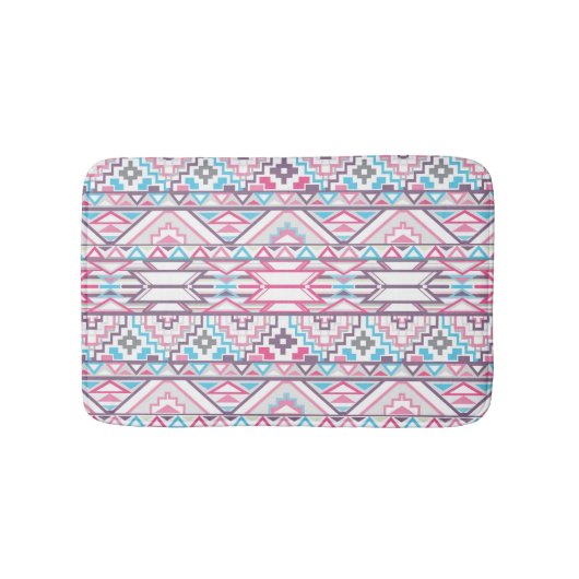 Tapis De Bain Motif aztèque géométrique abstrait 3 (Devant)