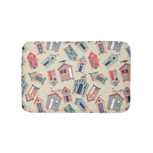 Tapis De Bain Motif Beach Hut (Devant)