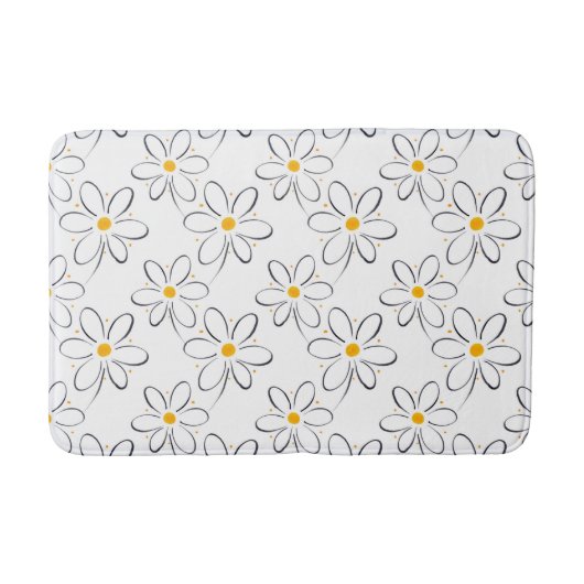 Tapis De Bain Motif blanc (Devant)