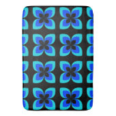 Tapis De Bain Motif Bleu Bleu Bleu Bleu Deux Lumineux (devant Vertical)