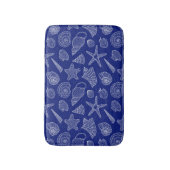 Tapis De Bain Motif Bleu Clair Shell (Devant (Vertical))