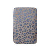 Tapis De Bain Motif bleu léopard (Devant (Vertical))