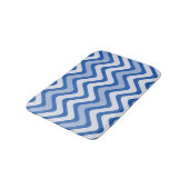 Tapis De Bain Motif bleu ondulé (Angle)