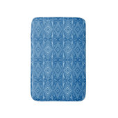 Tapis De Bain Motif bleu stylé unique (Devant (Vertical))