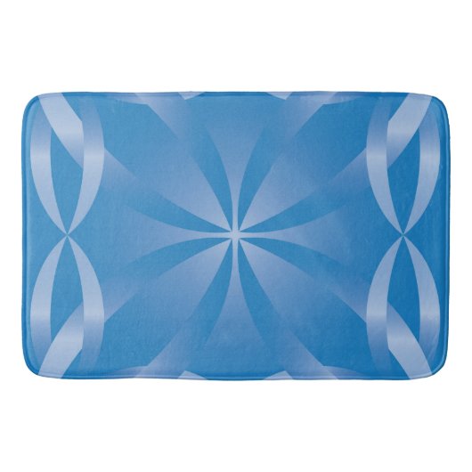 Tapis De Bain motif bleu topaz (Devant)