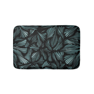 Tapis De Bain Motif bleu verre brisé Abstrait