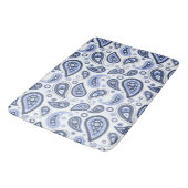 Tapis De Bain Motif Blue Paisley (Angle)