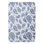 Tapis De Bain Motif Blue Paisley (devant Vertical)