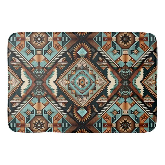 Tapis De Bain Motif Boho occidental (Devant)