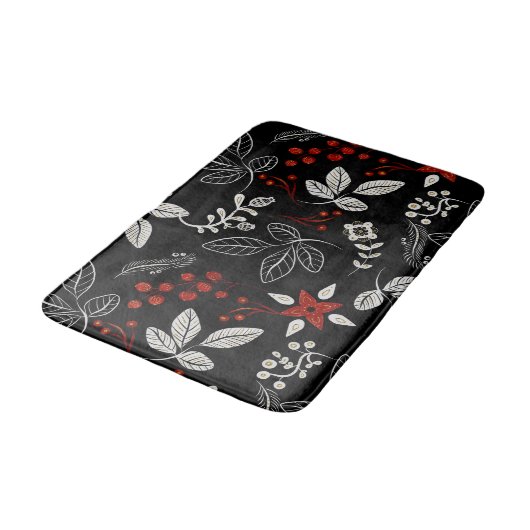 Tapis De Bain Motif botanique élégant (Angle)