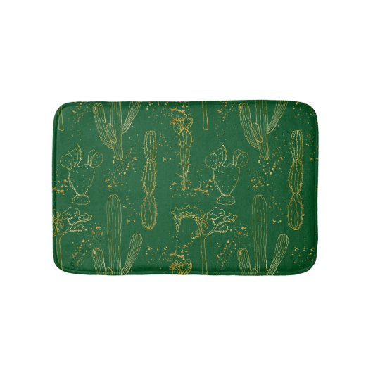 Tapis De Bain Motif Cactus (Devant)