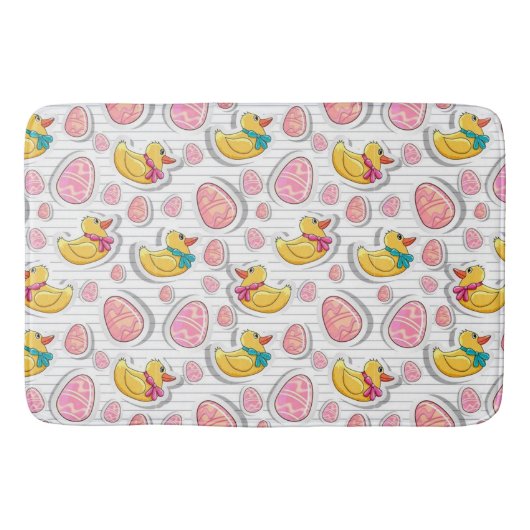 Tapis De Bain Motif Canard Et Oeufs De Pâques (Devant)
