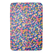 Tapis De Bain Motif Carré Abstrait peint brillamment (devant Vertical)