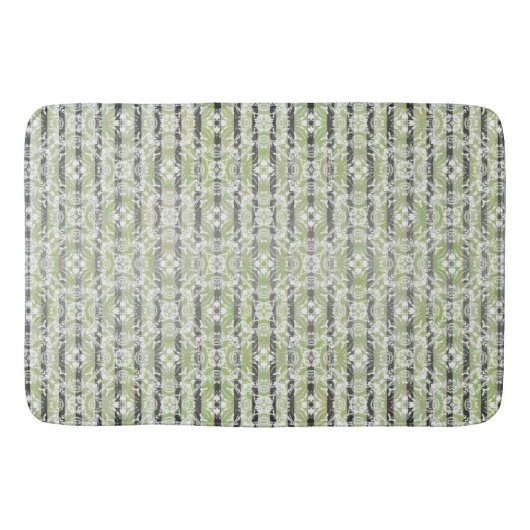 Tapis De Bain Motif Cercle Carreaux & Stripes (Devant)