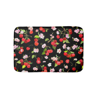 Tapis De Bain Motif Cerise 2