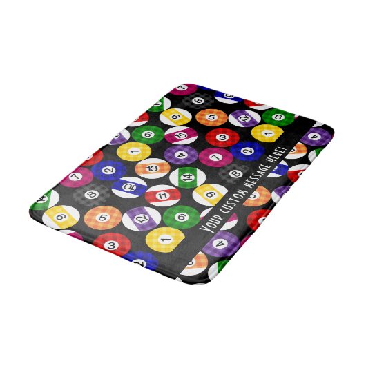 Tapis De Bain Motif Checkered de billards de style campagnard (Angle)