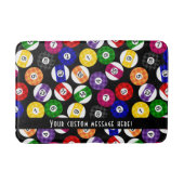 Tapis De Bain Motif Checkered de billards de style campagnard (Devant)