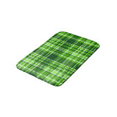 Tapis De Bain Motif Checkered de couleur verte (Angle)