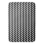 Tapis De Bain Motif Chevron noir et blanc (devant Vertical)